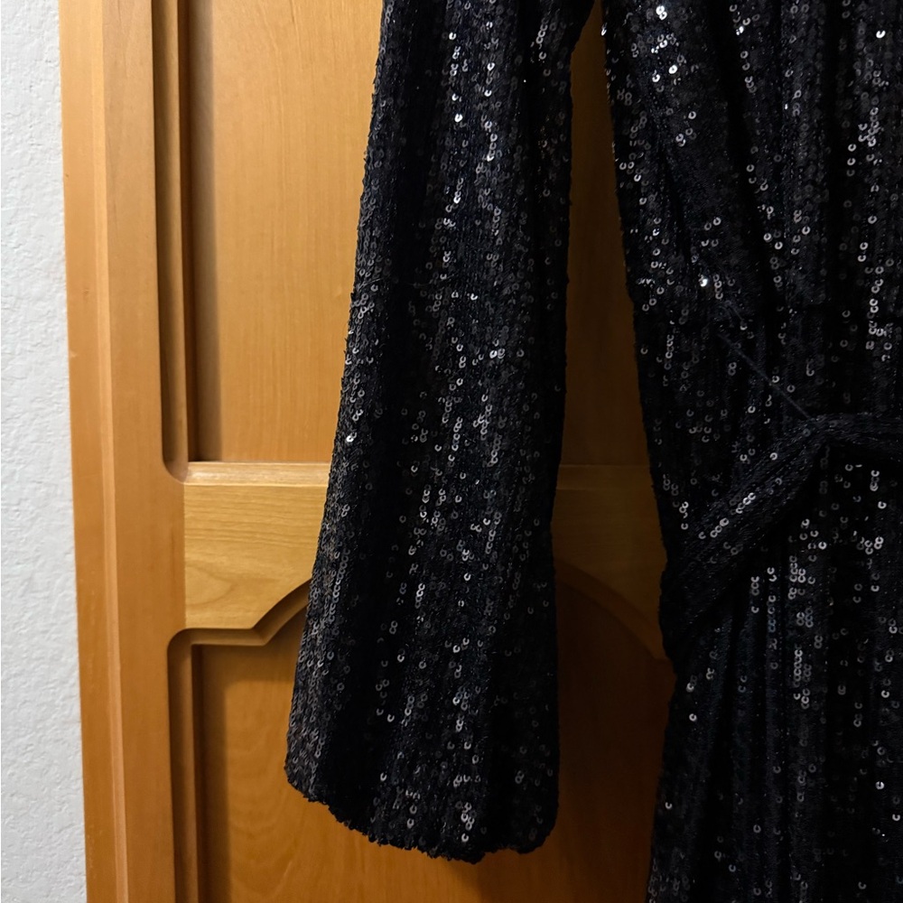 Free People Black Sequin Romper - Picture 2 of 10
